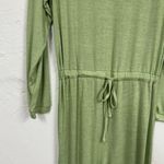 ASOS Sage Green Long Sleeve Jersey Knit Jumpsuit Womens 10 Tall Jogger Style Photo 2