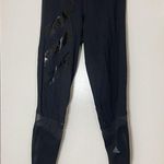 Adidas  black mesh leg primeblue aeroready workout running leggings small Photo 0