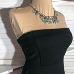 Forever 21 NWT Midnight Doll Dress Strapless Bodycon Fringe Hem Silver/Black S Photo 6