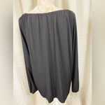 Michael Kors Michael  Black Gold Chain Keyhole Blouse Women’s Plus 2X NWT Photo 4