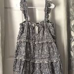 Altar'd State Altar’d state haylin Gingham babydoll tiered embroidery floral mini Dress sz M Photo 0