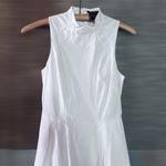 Armani Exchange NWT A/X White Dress-Classic Pleated Size 0 Designer Exquisite Photo 2