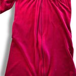 Vanity Fair Red Vtg. Womens Robe House Coat Velour Zip Up Embroidered Medium Photo 9