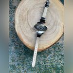 Vintage 80/90s Prema lightning bolt faux crystal round adjustable strap watch Photo 2