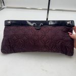Vera Bradley Plum Quilted Clutch Evening Bag Purse Photo 4