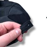 Kedzie Black Nylon Weekender Bag with Adjustable Strap & Gold Zipper Photo 4