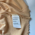 American Eagle Tee Light Orange Yellow V-neck Ruffle Hem Casual Photo 8