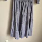 Hill House  Home Nesli sleeved midi tiered nap dress navy blue micro gingham XS Photo 4