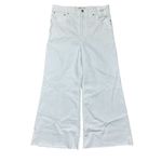 Madewell NWT Women's Flared Wide-Leg Crop Jeans Pure White Size 30 Summer Photo 3