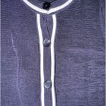 Jones New York Navy Blue Cardigan Blazer Top Size Large Photo 2