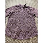 Wrangler Vintage Y2K‎  Western Pearl Snap Women’s Medium Purple Cowgirl Shirt Photo 1