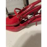 Cider NWT  Point Toe Slingback Heels Patent Red Size 36 (US 6) Strappy Photo 7