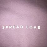 Spread Love Oversized Unisex Midweight Pullover Hoodie Light Purple size XL Photo 4