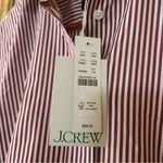 J.Crew Jules Classic-fit Shirt Striped Cotton Poplin Button Up NWT $98 Size 00 Photo 2