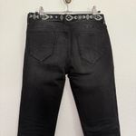 Driftwood  Jackie Skinny Jeans Tribal Embroidery in Washed Out Black 26 Photo 3