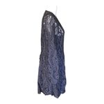 Lovestitch  NWT Romantic Love Letter Dark Gray Feminine Lace Mini Dress Medium Photo 3