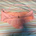 SheIn Pink and Blue Bikini Set with Textured Bandeau Photo 3
