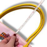 Dolly Mama by Joey Zipper Tote Back Older Wiser Sexier Pink Yellow Tropical Y2K Photo 12