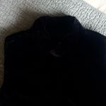 Talbots  Faux Fur Vest – Black – Size Large wool/cotton blend Photo 5