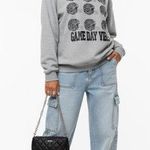 Game Day Vibes Sweatshirt Gray Size M Photo 0