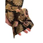 Miss Avenue Paisley Long Sleeve Maxi Dress L Black Pink Sheer Wrap Kaftan Style Photo 4