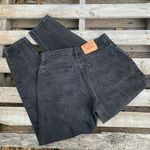 Levi's VTG 90s Levi’s 551 LADIES high waist relaxed fit jeans black 16 LONG Photo 1