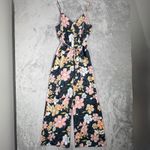 Chelsea28 Jumpsuit Floral Wide Leg Belted Casual Summer Outfit Size Medium Photo 1