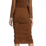 Self Portrait Self-Portrait Shirred Long Sleeve Midi-Dress size 8 Photo 2