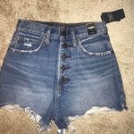 Abercrombie & Fitch Brand new  denim high waisted shorts 24” Photo 0