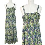 Natural Life  Bohemian Retro 70s Floral Child Elizabeth Maxi Dress Sundress Small Photo 6