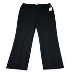 Ecru Classic Kick Flare Cropped Pull On Stretch Pants Black Women's Size XL Photo 0