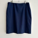 Reiss Classic Wool Blend Navy Blue Skirt, Women’s Quiet Luxury Skirt, Size 8 Photo 4