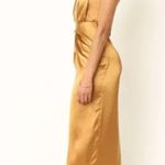 Petal and Pup Nadia One Shoulder Bronze Satin Maxi Dress 16 Photo 3