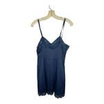 Vintage JC‎ Penney Gaymode Nylon Navy Full Slip Blue Photo 4