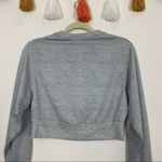 Kendall + Kylie NWT Cropped Logo Light Heather Gray Sweatshirt Size Small Photo 5