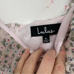 Lulus  Sing Sweetly Light Pink Floral Ruffled Mini Dress Womens XL Coquette Ditsy Photo 8