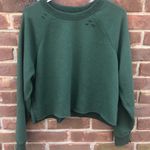 Aerie green cropped sweatshirt Photo 0