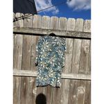 CHRISTINA Cardigan Floral Brown Blue Semi Sheer Medium Coverup Summer‎ Spring Photo 6