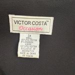 Victor Costa Occasion Jacket Embellished Ruffle Trim Party Plus Size 3X Black Photo 5