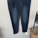 Oh! Mamma Belly Band Maternity Jeans in Women's Size XL Darker Medium Wash Photo 1