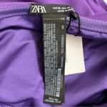 ZARA NWT  Purple Corset Top Strapless One Piece Swimsuit Blogger Favorite Size XL Photo 12