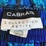 Vintage 90s Petite Shorts Baggy Blue Tropical Print Elastic Waist Oversized Size undefined Photo 4