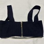 Kate Spade White/Navy Striped Underwire Bustier Bikini Swimwear Top Extra Small Photo 2