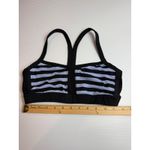 Lululemon  Striped Sports Bra Top‎ Black Gray Workout Fitness Activewear Size 6 Photo 1