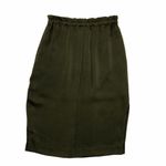 H&M  Olive Green Straight Skirt Elastic Waist Size 6 Photo 1