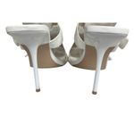 Steve Madden  Joyous Y2K White Double Buckle High Heel Stiletto Sandals Size 7.5 Photo 9