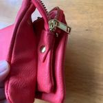 Leather Wallet Coral Pink Clutch Zip Small Spacious Card Holder Photo 2