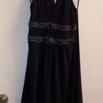 ENTRY ‎ Sexy black beaded plunging neckline dress​ Photo 0