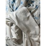 Anthropologie Floral Ruffle Midi Dress & Smocked Waist By The River Blue Size M Photo 8