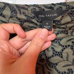 Ann Taylor  Sage Green Floral Crochet Fit and Flare Skater Mini Skirt Size 10 Photo 5